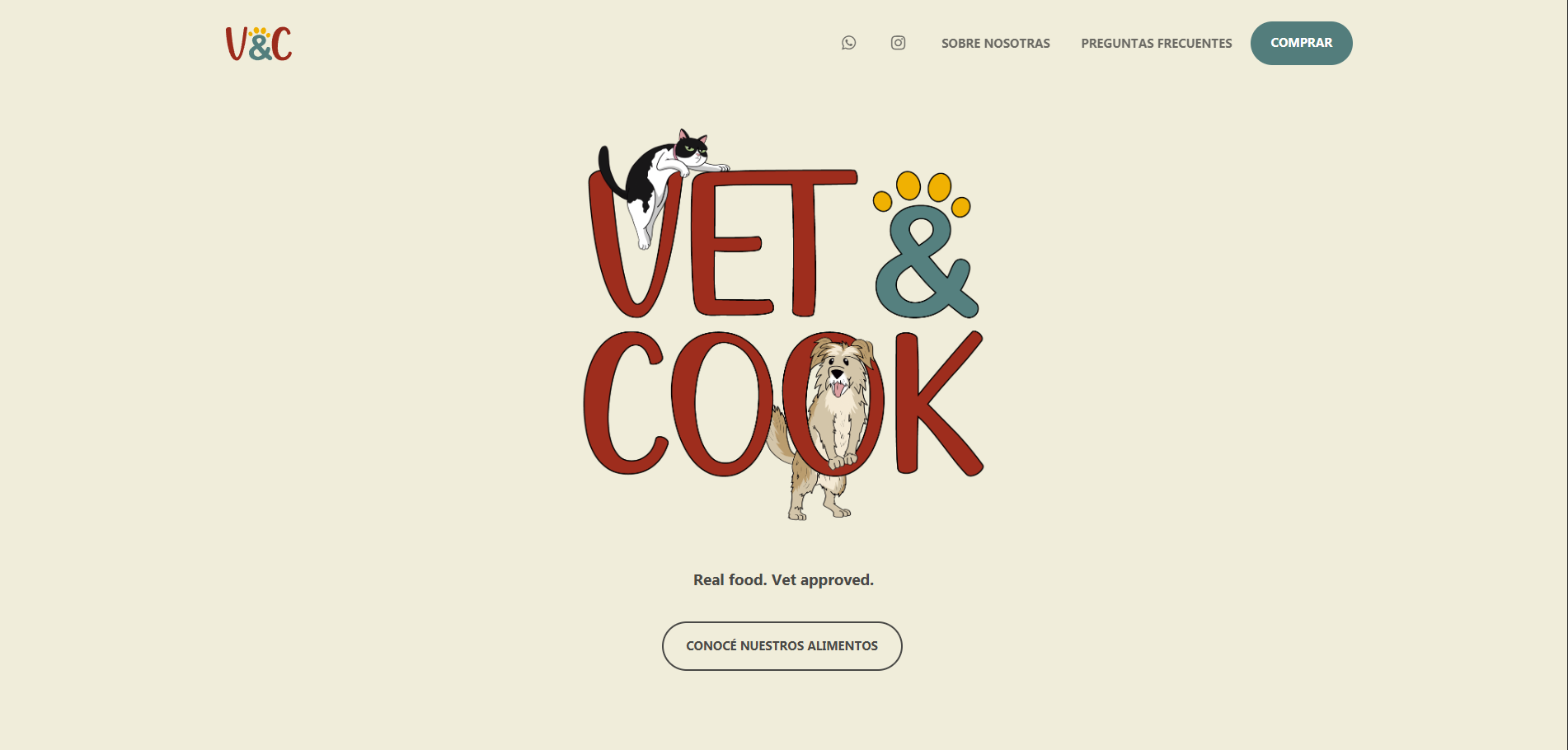 Captura del proyecto Vet&Cook